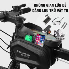 Túi Treo Xe Đạp PÊ ĐAN 2 Ngăn Có Màn Hình Cảm Ứng TPU Chống Nước - Phụ Kiện Xe Đạp Tiện Lợi Cho Điện Thoại và Đồ Dùng
