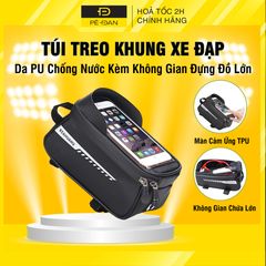 Túi Đựng Điện Thoại Xe Đạp PÊ ĐAN Chống Nước - Túi Treo Sườn Xe Đạp Đa Năng với Màn Hình Cảm Ứng TPU, Phụ Kiện Đạp Xe An Toàn