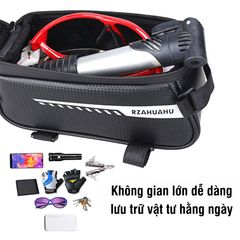 Túi Đựng Điện Thoại Xe Đạp PÊ ĐAN Chống Nước - Túi Treo Sườn Xe Đạp Đa Năng với Màn Hình Cảm Ứng TPU, Phụ Kiện Đạp Xe An Toàn