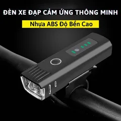 Đèn Xe Đạp LED Cảm Biến Ánh Sáng Thông Minh Chống Nước IPX4 - 250 Lumens, 4 Chế Độ Sáng, Phụ Kiện Xe Đạp Thể Thao