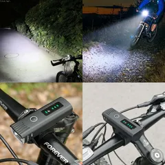 Đèn Xe Đạp LED Cảm Biến Ánh Sáng Thông Minh Chống Nước IPX4 - 250 Lumens, 4 Chế Độ Sáng, Phụ Kiện Xe Đạp Thể Thao