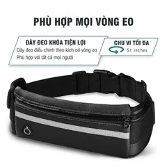 Túi Đeo Hông Chạy Bộ PÊ ĐAN Siêu Nhẹ 60g - Túi Đeo Bụng Đựng Điện Thoại Nam Nữ Phản Quang An Toàn, Thể Thao, Du Lịch
