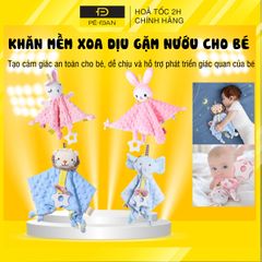 Khăn Xoa Dịu Gặm Nướu PÊ ĐAN Cho Bé Sơ Sinh - Chất Liệu Vải Bông Siêu Mềm, An Toàn Giảm Khó Chịu Khi Mọc Răng, Quà Tặng Lý Tưởng