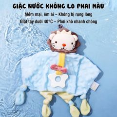 Khăn Xoa Dịu Gặm Nướu PÊ ĐAN Cho Bé Sơ Sinh - Chất Liệu Vải Bông Siêu Mềm, An Toàn Giảm Khó Chịu Khi Mọc Răng, Quà Tặng Lý Tưởng