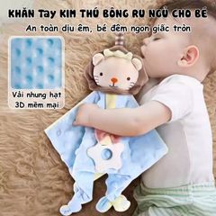 Khăn Xoa Dịu Gặm Nướu PÊ ĐAN Cho Bé Sơ Sinh - Chất Liệu Vải Bông Siêu Mềm, An Toàn Giảm Khó Chịu Khi Mọc Răng, Quà Tặng Lý Tưởng