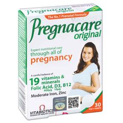 Viên Uống Bổ Sung Vitamin PREGNACARE ORIGINAL Cho Phụ Nữ Mang Thai & Cho Con Bú - Hộp 30 Viên Vitabiotics Nhập Khẩu từ Anh Quốc