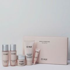 Bộ 5 Món Dưỡng Ẩm Căng Mượt Da OHUI Miracle Moisture Mini 75ml - Sản Phẩm Chăm Sóc Da Tiện Lợi Cho Mọi Loại Da