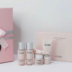 Bộ 5 Món Dưỡng Ẩm Căng Mượt Da OHUI Miracle Moisture Mini 75ml - Sản Phẩm Chăm Sóc Da Tiện Lợi Cho Mọi Loại Da