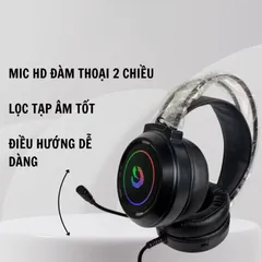 Tai Nghe Gaming JRS - M1 RGB LED 7.1 Âm Thanh Chất Lượng Cao, Micro Dài, Tương Thích PC và Laptop