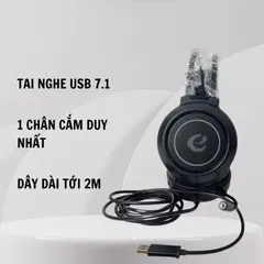 Tai Nghe Gaming JRS - M1 RGB LED 7.1 Âm Thanh Chất Lượng Cao, Micro Dài, Tương Thích PC và Laptop