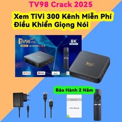 Android Tivi Box Tv98 Pro / Rocket Pro Crack Dual Wifi 2.4G và 5G,Ram 4G Rom 32GB khiển giọng nói,Kết nối Bluetooth,Xem YouTube 250594