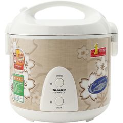 Nồi Cơm Điện Sharp KS-N191ETV (SB) - Dung Tích 1.8 Lít, Công Suất 700W, Thiết Kế Nắp Gài, Giữ Nhiệt Hiệu Quả, Phù Hợp Gia Đình 4-6 Người