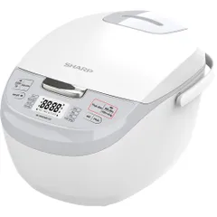 Nồi Cơm Điện Tử Sharp KS-COM192EV-GY - Đa Năng 1.8L, Chức Năng Nấu Cháo, Súp, Hấp, Làm Bánh, Dễ Sử Dụng, Thiết Kế Hiện Đại