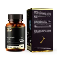 GO GINKGO 9000+ - Viên Uống Bổ Não New Zealand 60 Viên - Hỗ Trợ Tăng Cường Tuần Hoàn Não và Cải Thiện Trí Nhớ
