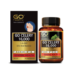 Viên Uống Giảm Đau Gút GO CELERY 16,000 - Hỗ Trợ Giảm Acid Uric, Tăng Cường Sức Khỏe Khớp - Hàng Nhập Khẩu New Zealand, 60 Viên