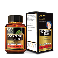 Viên Uống Giảm Đau Gút GO CELERY 16,000 - Hỗ Trợ Giảm Acid Uric, Tăng Cường Sức Khỏe Khớp - Hàng Nhập Khẩu New Zealand, 60 Viên