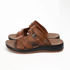 Sandal Dép Da Nam VA003 - Xăng-đan Thời Trang Mới Đế Đúc Bền Bỉ, Dễ Phối Đồ, Phù Hợp Mọi Phong Cách
