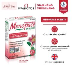Viên Uống MENOPACE Hỗ Trợ Cân Bằng Nội Tiết Tố Nữ - Bổ Sung Vitamin và Khoáng Chất cho Phụ Nữ Tiền Mãn Kinh (30 Viên)