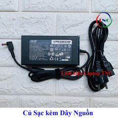 Sạc Laptop Acer 19V 7.1A 135W - Adapter Nitro Chân Tím - Phụ Kiện Thay Thế Chất Lượng Cao