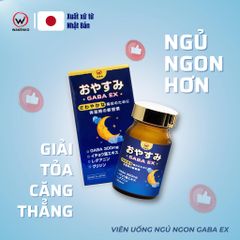 (Hàng nhập khẩu) Viên uống hỗ trợ giấc ngủ Gaba Ex Wakenko 60 viên của Nhật