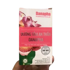 Viên Uống Dưỡng Tâm An Thần Danapha - Hỗ Trợ Ngủ Ngon, An Thần, Hộp 100 Viên