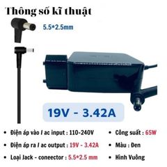 Sạc Laptop Asus 45W 65W chính hãng - Sạc máy tính 3.42A 2.37A chân to chân nhỏ chất lượng cao