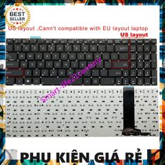 Bàn Phím Laptop Asus N56 N550L N550J N550JA N550JK N550JV N550LF - Chất Lượng Cao, Đèn Nền, Phiên Bản US Layout, Bảo Hành Đổi Mới