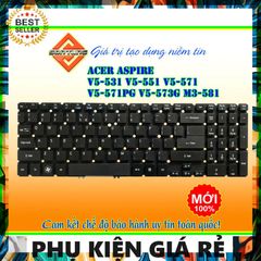 Bàn Phím Laptop Acer Aspire V5-531 V5-551 V5-571 V5-571PG V5-573G M3-581 - Phụ Kiện Mới 100% Giá Rẻ, Chất Lượng Cao