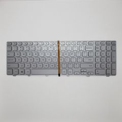 Bàn phím laptop Dell Inspiron 15-7000 và 15-7537 Màu bạc có nền LED - Phụ kiện chính hãng chất lượng cao