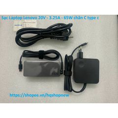 Sạc Laptop Lenovo 20V - 3.25A - 65W Chính Hãng, Cổng Type C - Phụ Kiện Giá Rẻ, Đảm Bảo Chất Lượng