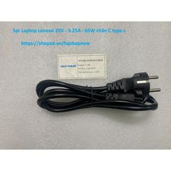 Sạc Laptop Lenovo 20V - 3.25A - 65W Chính Hãng, Cổng Type C - Phụ Kiện Giá Rẻ, Đảm Bảo Chất Lượng