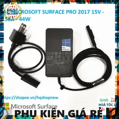 Sạc Microsoft Surface Pro 2017 Chính Hãng - 15V 2.58A 44W Phụ Kiện Giá Rẻ cho Laptop Chất Lượng Cao