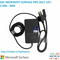 Sạc Microsoft Surface Pro 2017 Chính Hãng - 15V 2.58A 44W Phụ Kiện Giá Rẻ cho Laptop Chất Lượng Cao