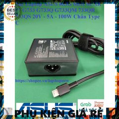 Sạc Laptop ASUS ROG Strix SCAR 17 G733 G733Q G733QM 20V 5A 100W Type C Chính Hãng - An Toàn & Hiệu Suất Tối Đa