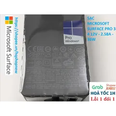 Sạc Microsoft Surface Pro 3 4 Chính Hãng 12V - 2.58A - 36W - Phụ Kiện Laptop Giá Rẻ, An Toàn, Mới 100%