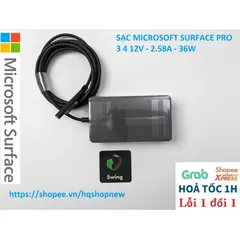 Sạc Microsoft Surface Pro 3 4 Chính Hãng 12V - 2.58A - 36W - Phụ Kiện Laptop Giá Rẻ, An Toàn, Mới 100%