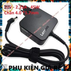 Sạc Laptop Lenovo Chính Hãng 20V 2.25A 45W Chân Nhỏ - Phụ Kiện An Toàn, Tiết Kiệm Năng Lượng, Đen