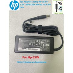 Sạc Adapter Laptop HP Chính Hãng 18.5V - 3.5A - 65W, Chân Kim 7.4 x 5.0 mm - Phụ Kiện Điện Tử Giá Rẻ, An Toàn và Tiết Kiệm Năng Lượng