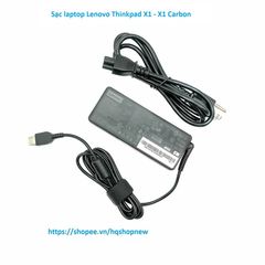 Sạc Laptop Chính Hãng Lenovo ThinkPad X1, X1 Carbon 20V 3.25A 65W Chân Vuông USB - Phụ Kiện Giá Rẻ