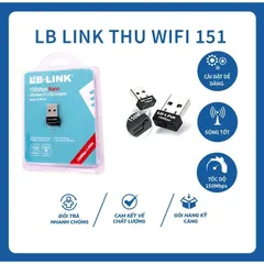 USB Thu WiFi LB-LINK 150Mbps - Phụ Kiện Không Dây Cho Laptop/PC, Tương Thích 802.11b/g/n, Thiết Kế Nhỏ Gọn, Dễ Dàng Cài Đặt