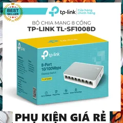 Bộ Chia Mạng Switch 8 Port TP-LINK TL-SF1008D 10/100Mbps Chính Hãng - Tiết Kiệm Năng Lượng, Dễ Dàng Cài Đặt, Bảo Hành 24 Tháng