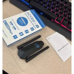 USB Wifi 1300Mbps Dual Antenna - Bộ Chuyển Đổi Wifi 2.4/5GHz Tốc Độ Cao Cho Laptop & PC - Phụ Kiện Giá Rẻ Tiện Lợi