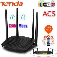 Bộ Phát Wifi Tenda AC5 Router 2 Băng Tần AC1200 2.4GHz & 5GHz - Hướng Dẫn Cài Đặt Tiếng Việt - Tín Hiệu Mạnh Mẽ, Tốc Độ Cao