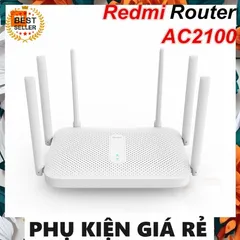 Bộ Phát Wifi Router XM Redmi AC2100 Chính Hãng - Tốc độ 2033Mbps, 6 Anten, Dual-Core CPU, 128MB RAM, Hỗ trợ 2.4GHz & 5GHz
