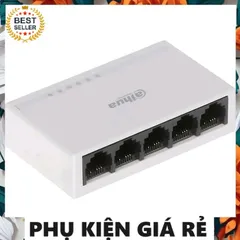 Bộ Chia Mạng 5 Cổng Dahua DSS - Switch Ethernet Nhanh Tốc Độ 100Mbps Chính Hãng, Tiết Kiệm Không Gian, Bảo Hành 24 Tháng