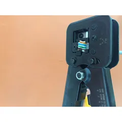 Kìm Bấm Dây Mạng Xuyên Thấu Chính Hãng - RJ11/RJ12/RJ45 - Thép Không Gỉ - Dụng Cụ Bấm Cáp Mạng Tiện Dụng 2 Line