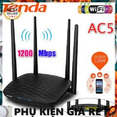 Bộ Phát Wifi Tenda AC5 1200Mbps - Router 2 Băng Tần 4 Râu Tốc Độ Cao, Hỗ Trợ Chơi Game và Stream 4K, Hướng Dẫn Cài Đặt Chi Tiết