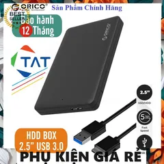 HDD Box ORICO 2.5 inch 2577U3 USB 3.0 - Chuyển đổi HDD/SSD thành ổ cứng di động, Chính hãng, Bảo hành 12 tháng