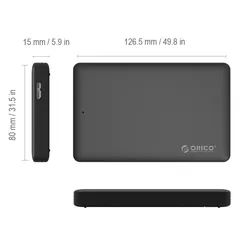 HDD Box ORICO 2.5 inch 2577U3 USB 3.0 - Chuyển đổi HDD/SSD thành ổ cứng di động, Chính hãng, Bảo hành 12 tháng