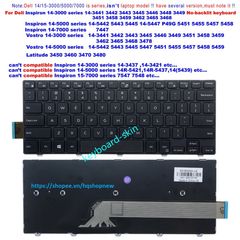 Bàn phím laptop Dell Vostro 14 3000 Series - Phụ kiện chính hãng, linh kiện chất lượng cao cho laptop Dell